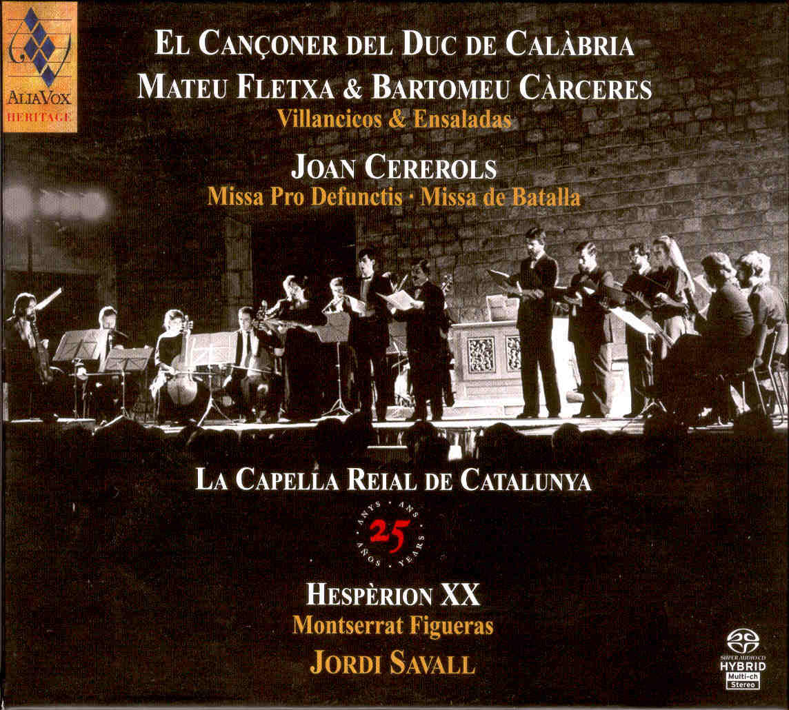 El cançoner del Duc de Calàbria, Mateu Fletxa, Bartomeu Cárceres, Joan Cererols
